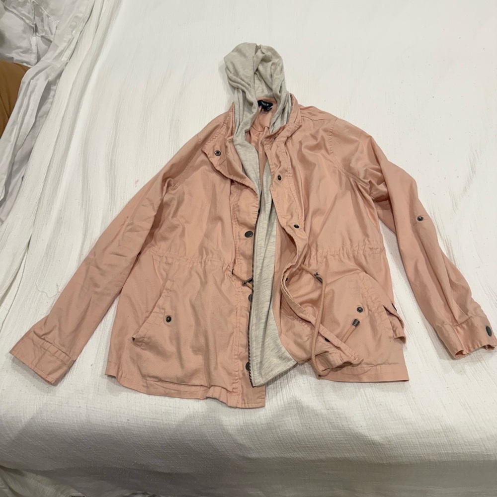 Torrid Pink Utility Jacket with Hood